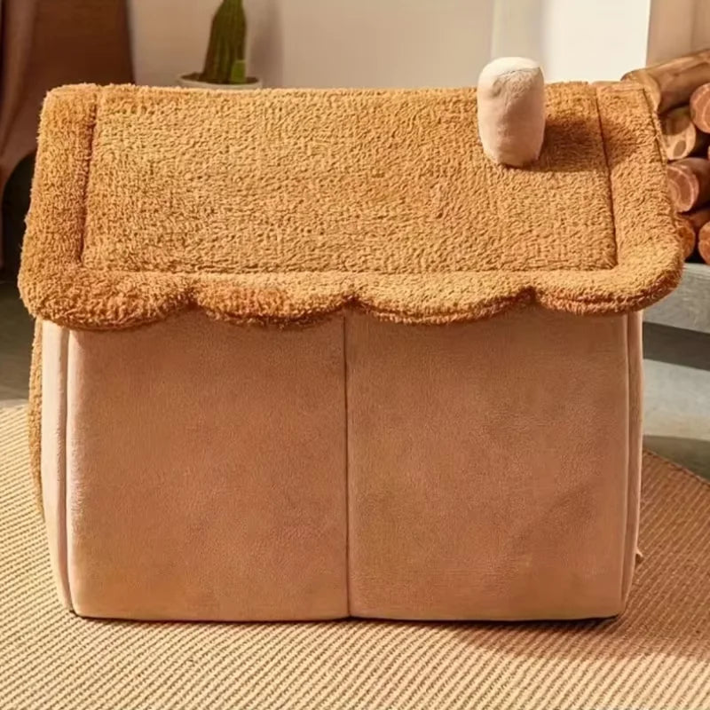 2025Cat house in winter enclosed sense of security can be detached and washed cat house cat house cat bed pet dog kennel winter