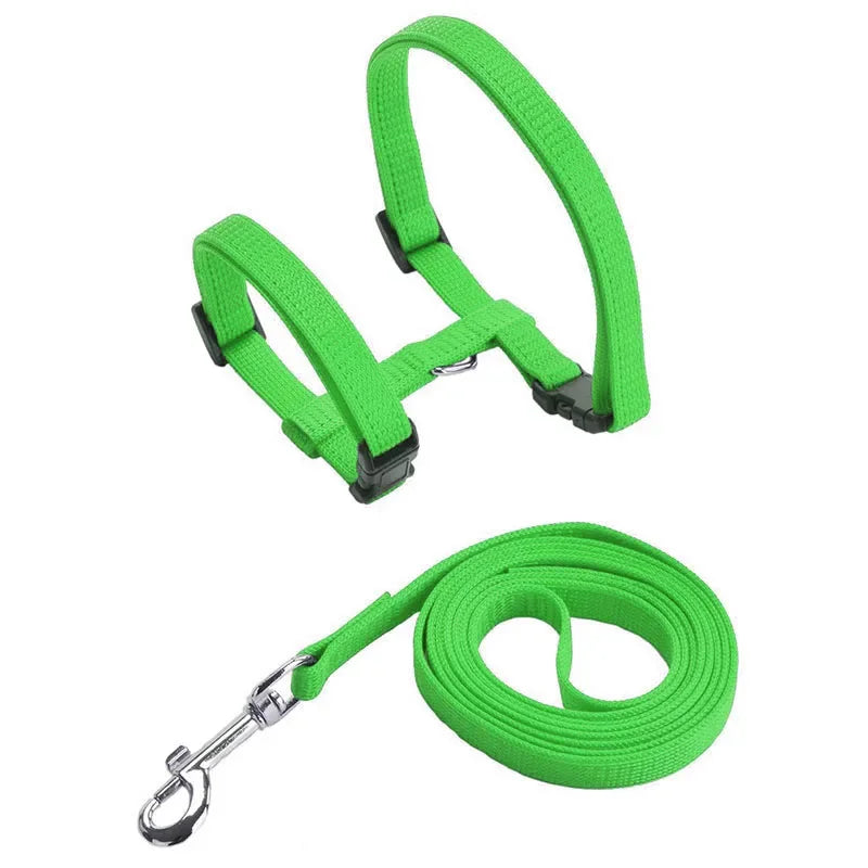 Cat Harness with Leash and Collar Set Escape Proof Adjustable H Shped Cats Harnesses Lightweight for Puppy Kitty Outdoor Walking