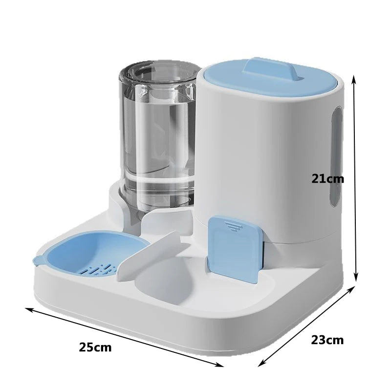 Cat feeding water feeder dog bowl cat bowl smooth food and water supply two-in-one water dispenser cat bowl pet supplies