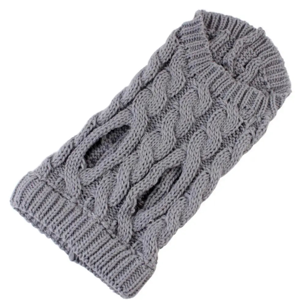 New Pet Small Pet Dog Clothes Sweater Fashion Autumn Winter Solid Fried Dough Twists Knitting Warm Comfort Clothing Wholesale