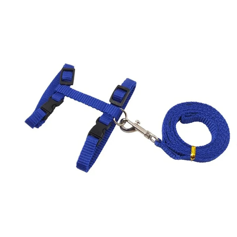 Cat Harness with Leash and Collar Set Escape Proof Adjustable H Shped Cats Harnesses Lightweight for Puppy Kitty Outdoor Walking