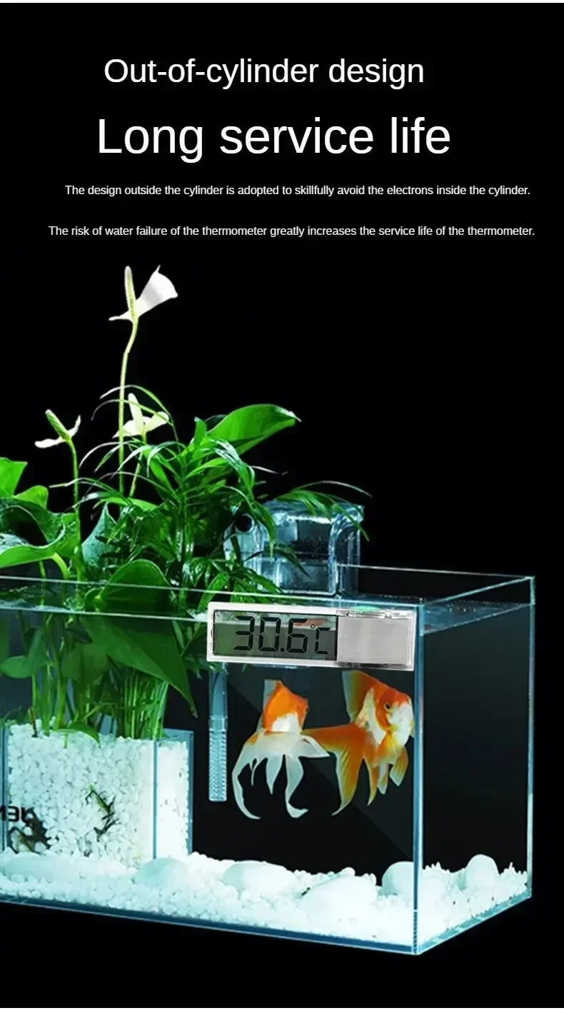 1PCs Electronic LCD Digital Fish Tank Temperature Aquarium Thermometer  Measurement Fish Tank Temp Meter Aquarium Accessories