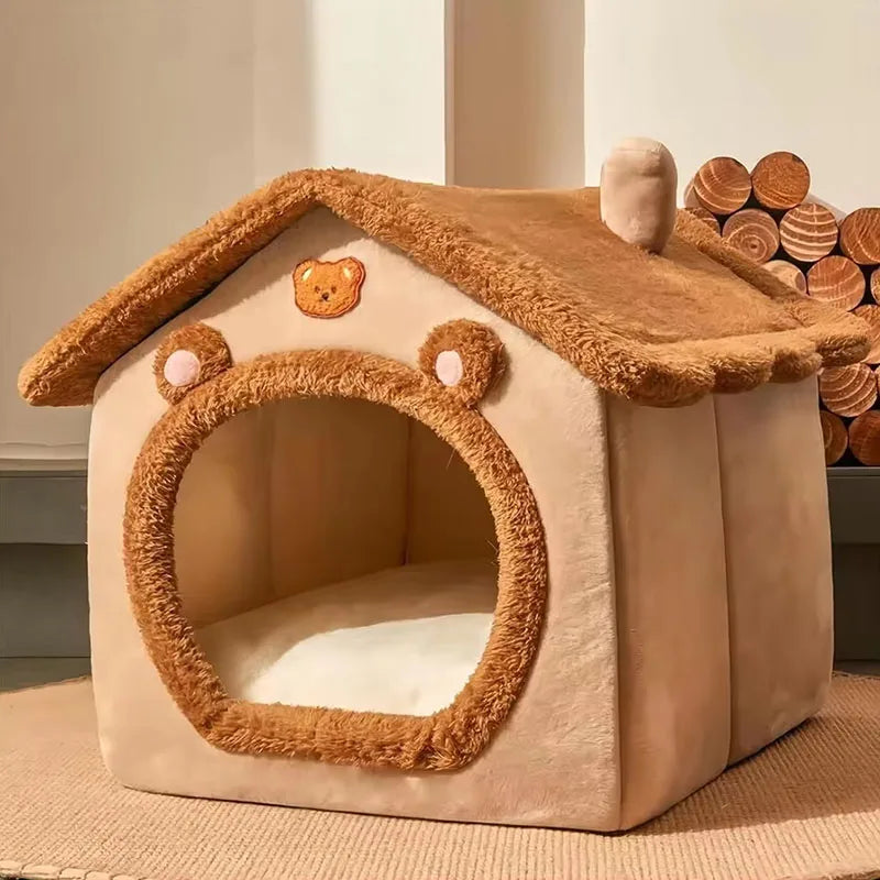 2025Cat house in winter enclosed sense of security can be detached and washed cat house cat house cat bed pet dog kennel winter