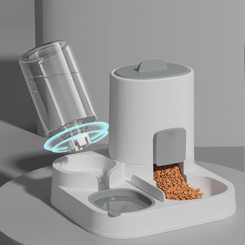 Cat feeding water feeder dog bowl cat bowl smooth food and water supply two-in-one water dispenser cat bowl pet supplies