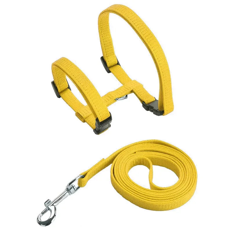 Cat Harness with Leash and Collar Set Escape Proof Adjustable H Shped Cats Harnesses Lightweight for Puppy Kitty Outdoor Walking