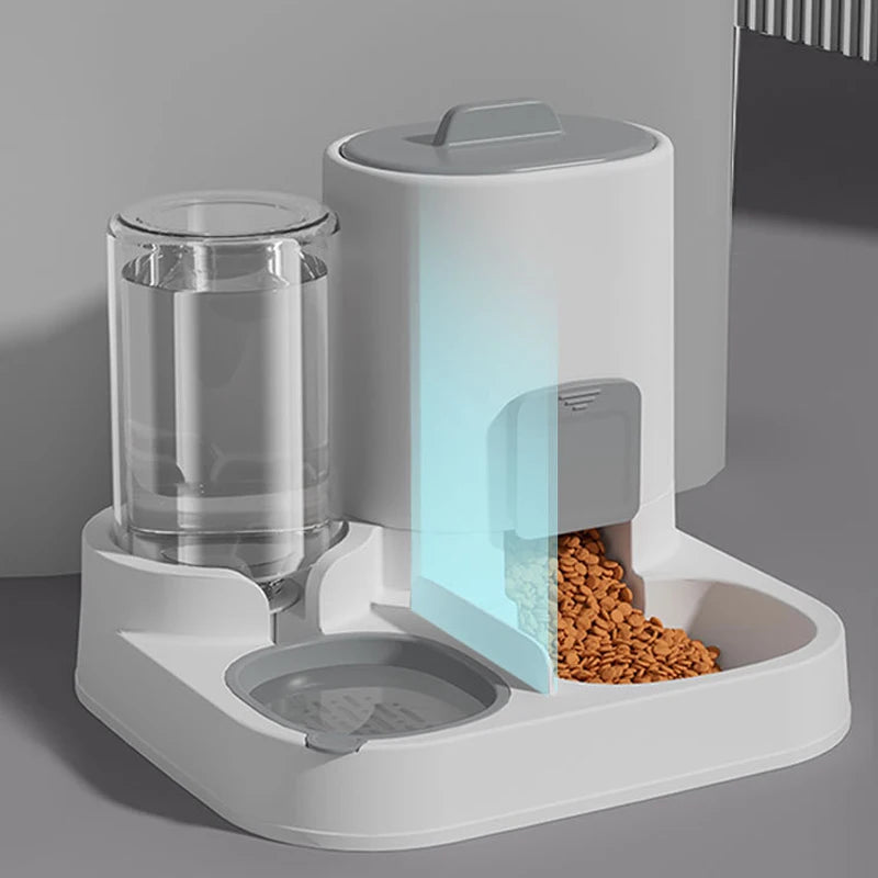 Cat feeding water feeder dog bowl cat bowl smooth food and water supply two-in-one water dispenser cat bowl pet supplies