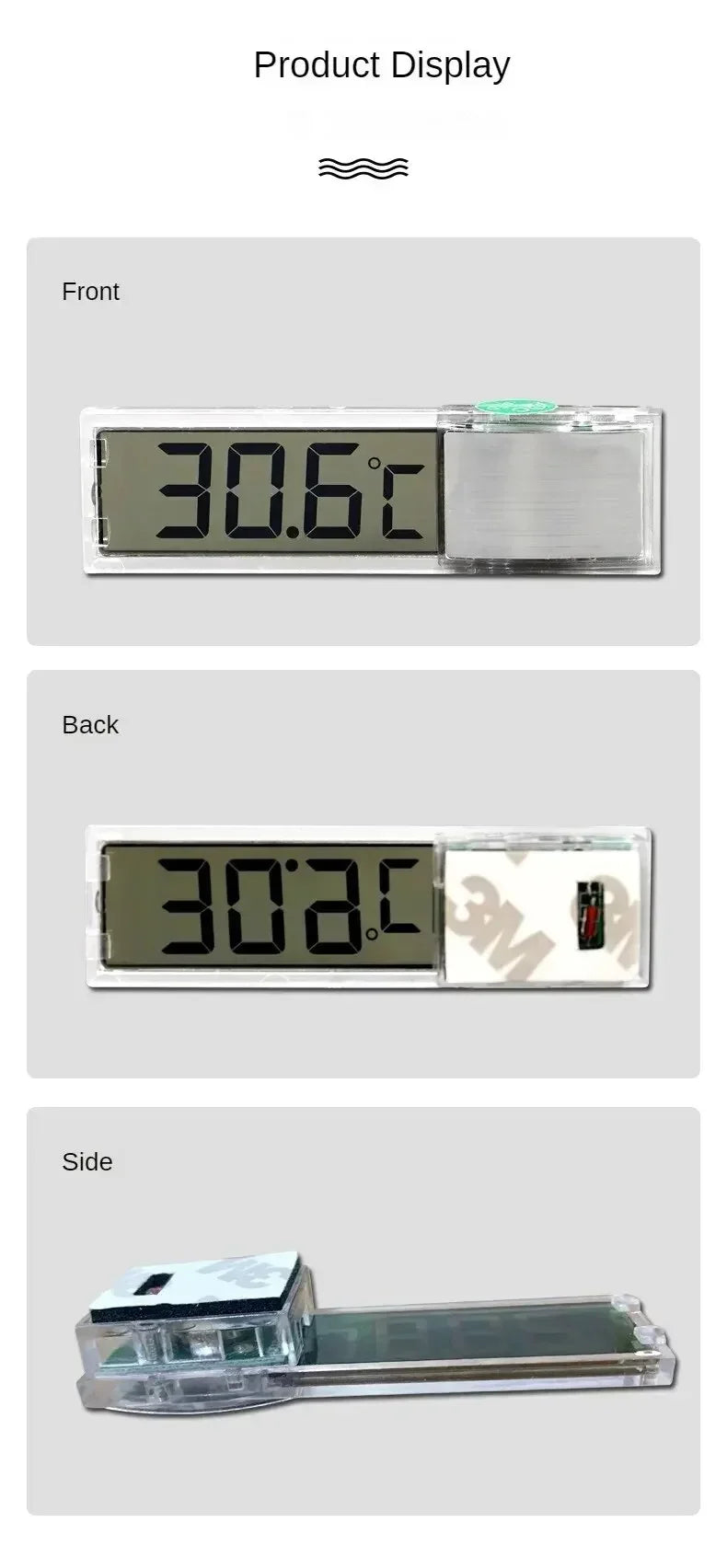 1PCs Electronic LCD Digital Fish Tank Temperature Aquarium Thermometer  Measurement Fish Tank Temp Meter Aquarium Accessories