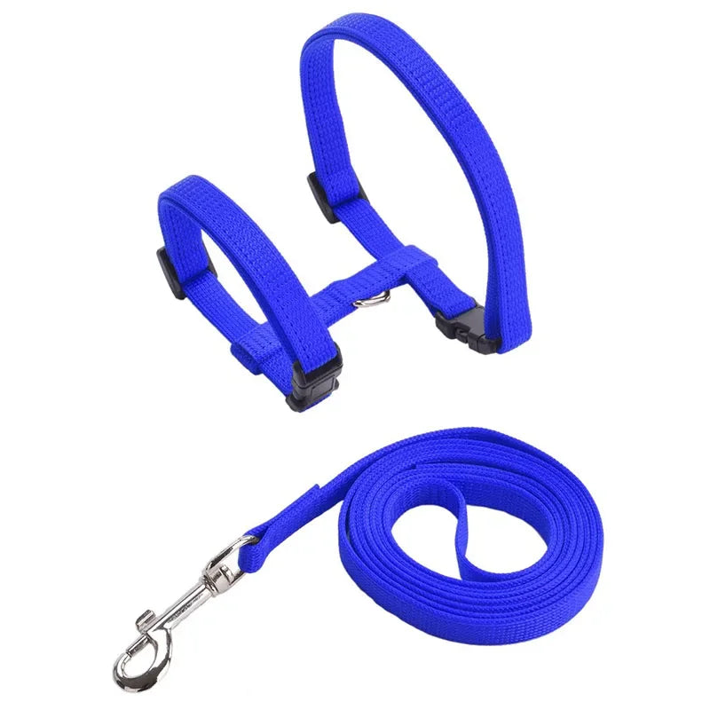 Cat Harness with Leash and Collar Set Escape Proof Adjustable H Shped Cats Harnesses Lightweight for Puppy Kitty Outdoor Walking