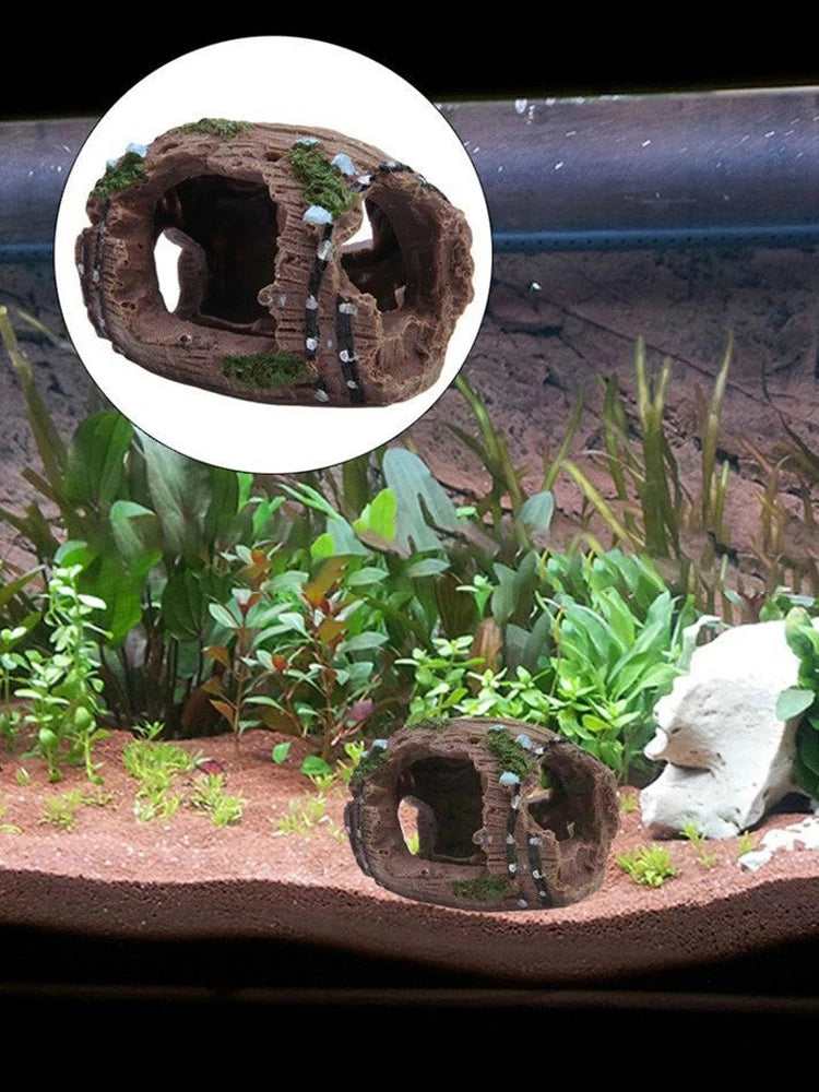 1PC Aquarium landscaping accessories fish tank escape house resin decoration